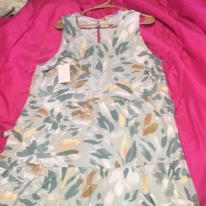 Tiered Sleeveless Leafy Maxi Xxl